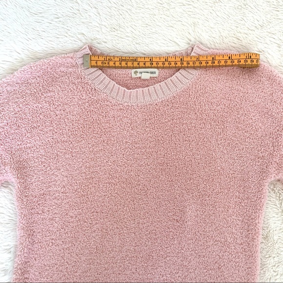 Girls Fuzzy Tucker+Tate Baby Pink Crew Neck - Picture 11 of 11